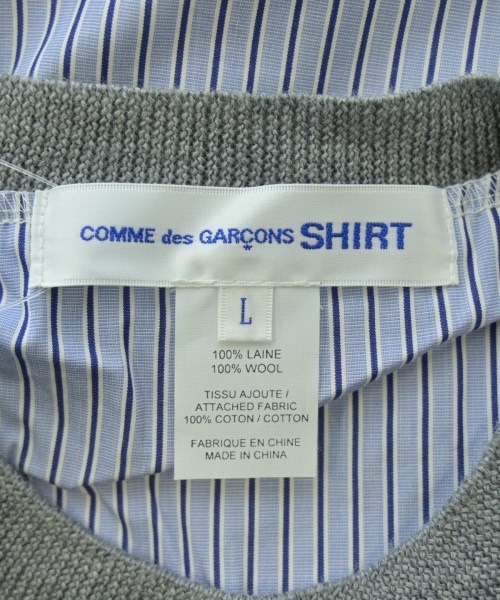 COMME des GARCONS SHIRT（コムデギャルソンシャツ）ニット・セーター グレー サイズ:L メンズ/2200622014197