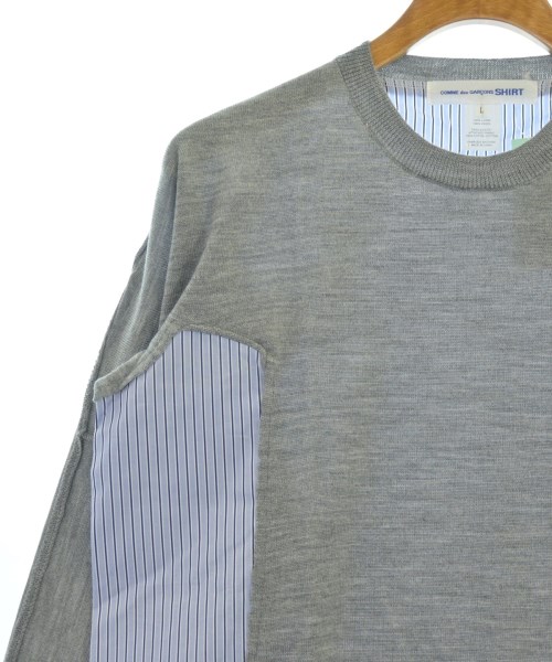 COMME des GARCONS SHIRT（コムデギャルソンシャツ）ニット・セーター グレー サイズ:L メンズ/2200622014197