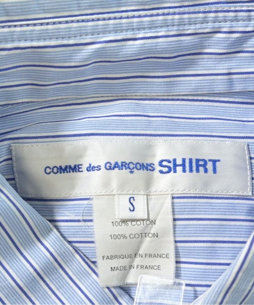 COMME des GARCONS SHIRT（コムデギャルソンシャツ）カジュアルシャツ 青 サイズ:S メンズ/2200640169107