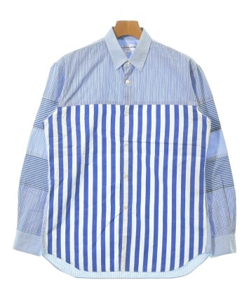 COMME des GARCONS レース装飾シャツ 白 AD2007 ブルー COMME des GARCONS SHIRT（コムデギャルソンシャツ）カジュアルシャツ