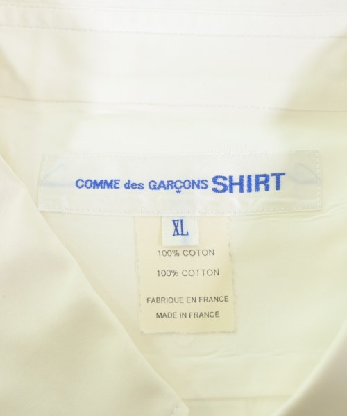 COMME des GARCONS SHIRT（コムデギャルソンシャツ）カジュアルシャツ 白 サイズ:XL メンズ/2200641661020