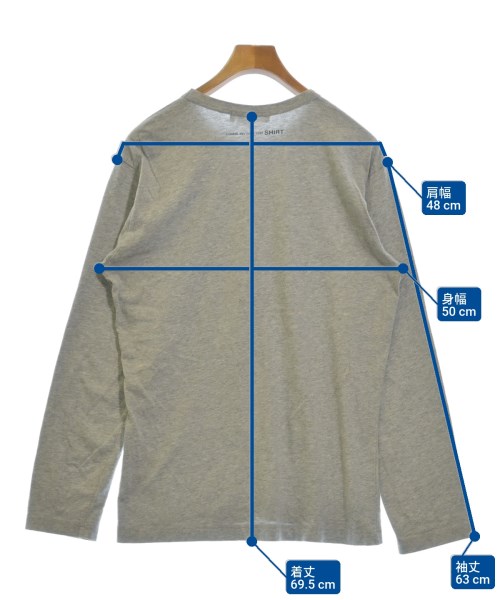COMME des GARCONS SHIRT（コムデギャルソンシャツ）Tシャツ・カットソー グレー サイズ:L メンズ/2200642972057