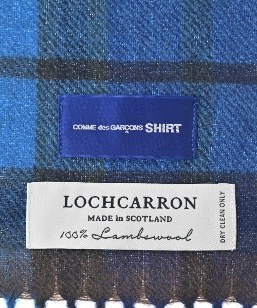 COMME des GARCONS SHIRT（コムデギャルソンシャツ）マフラー 青 サイズ:- メンズ/2200624707011