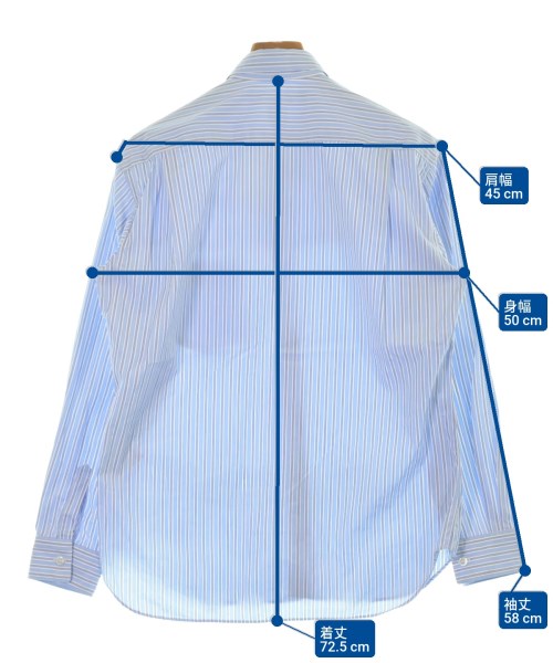 COMME des GARCONS SHIRT（コムデギャルソンシャツ）カジュアルシャツ 青 サイズ:XS メンズ/2200643968028