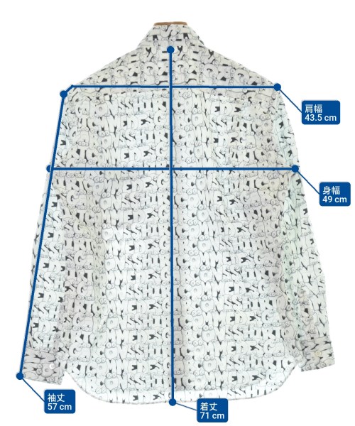 COMME des GARCONS SHIRT（コムデギャルソンシャツ）カジュアルシャツ 白 サイズ:XS メンズ/2200643968035