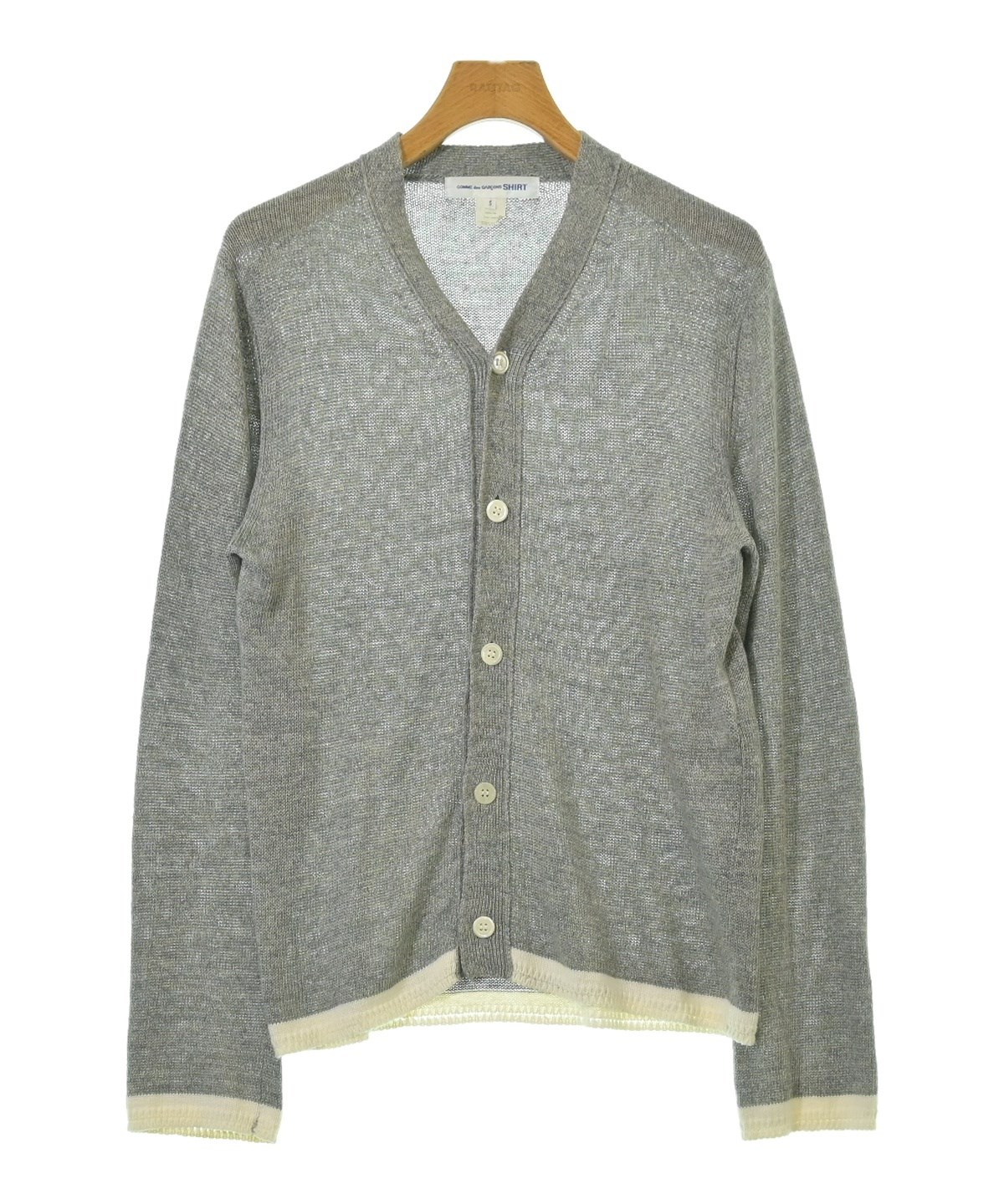 コムコム　カーディガン　グレー Comme Des Garçons Play ウール カーディガン | グレー