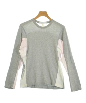 【新品未使用】コムデギャルソンシャツ ビッグロゴ 長袖Tシャツ グレー S コムデギャルソン CDGロゴロングスリーブTシャツ A グッド