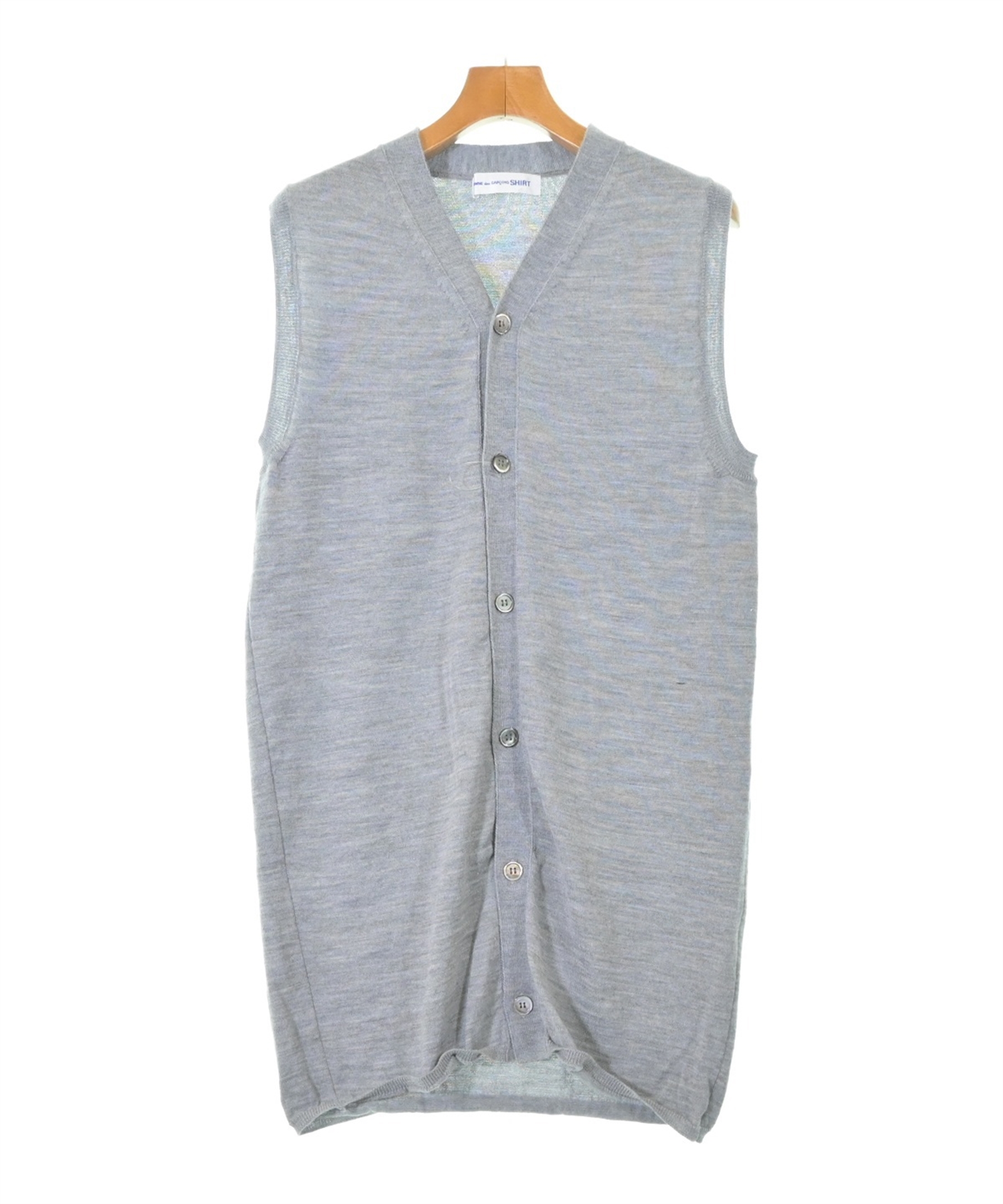 COMME des GARCONS SHIRT ウールベスト グレー L COMME des GARCONS SHIRT（コムデギャルソンシャツ）ベスト グレー