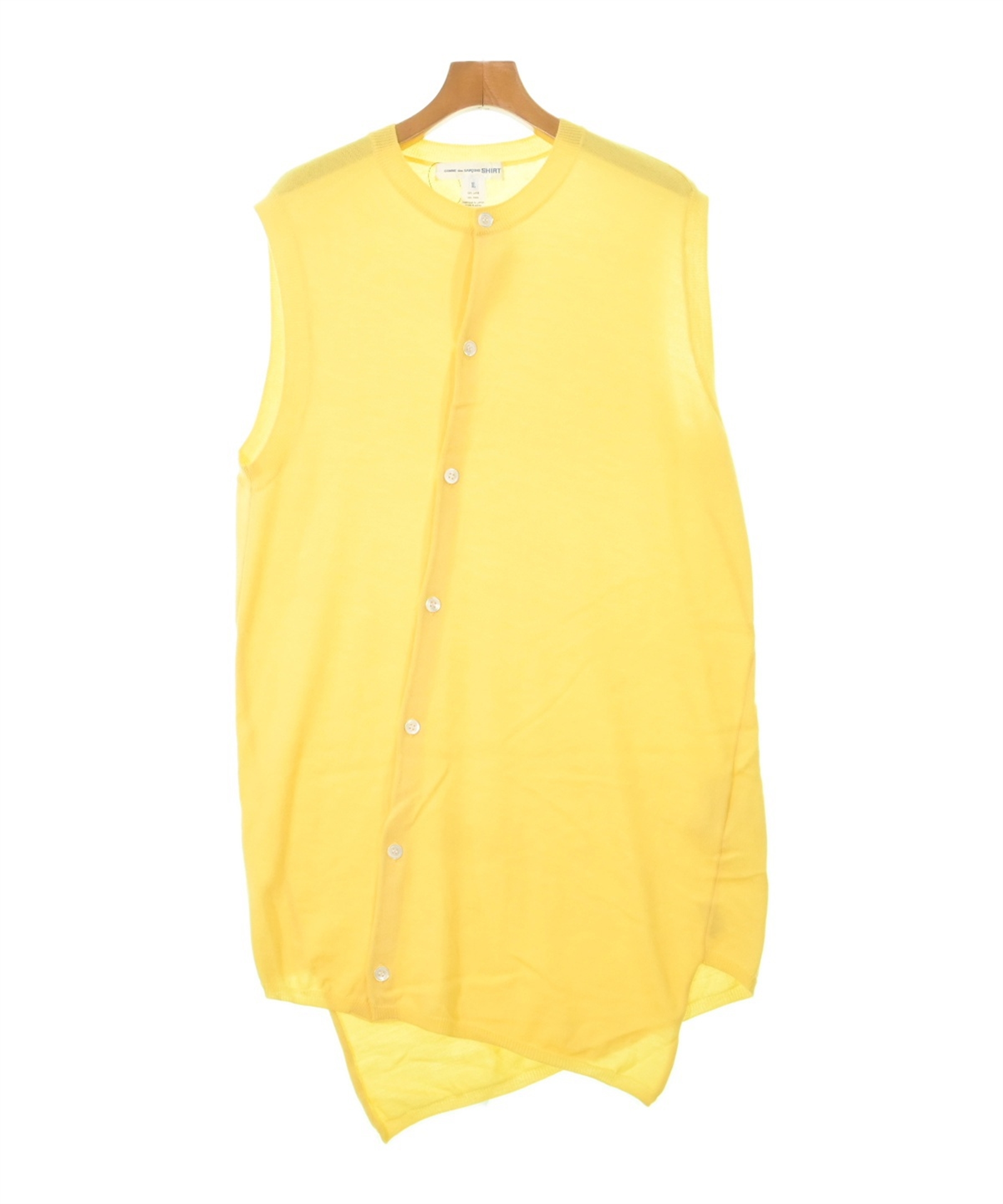 COMME des GARCONS SHIRT（コムデギャルソンシャツ）ベスト 黄 サイズ