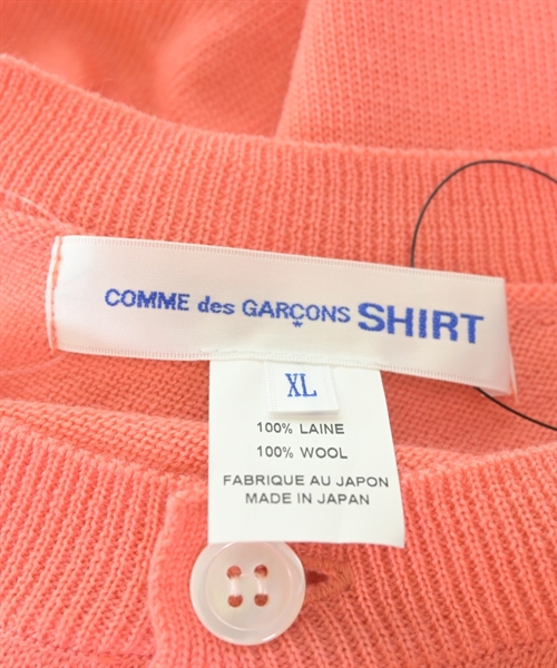 COMME des GARCONS SHIRT（コムデギャルソンシャツ）カーディガン ピンク サイズ:XL メンズ/2200552424189