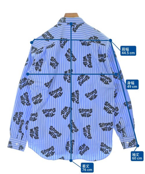 COMME des GARCONS SHIRT（コムデギャルソンシャツ）カジュアルシャツ 青 サイズ:S メンズ/2200621750027