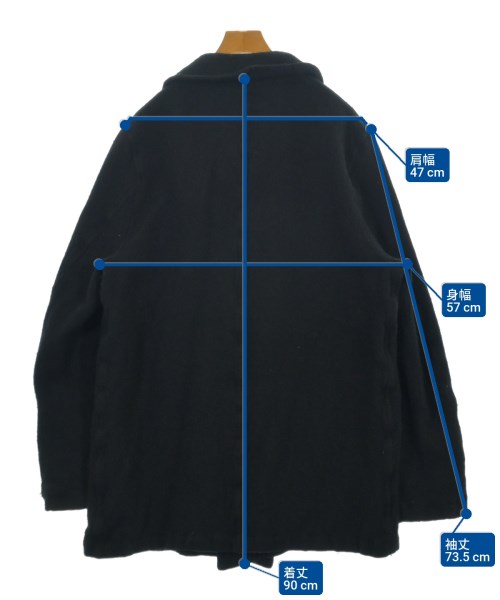 COMME des GARCONS SHIRT（コムデギャルソンシャツ）ピーコート 黒 サイズ:XL メンズ/2200621926033