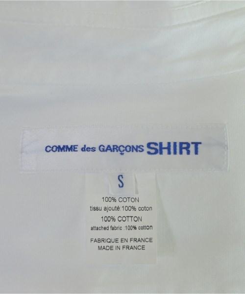 COMME des GARCONS SHIRT（コムデギャルソンシャツ）カジュアルシャツ 白 サイズ:S メンズ/2200623262030
