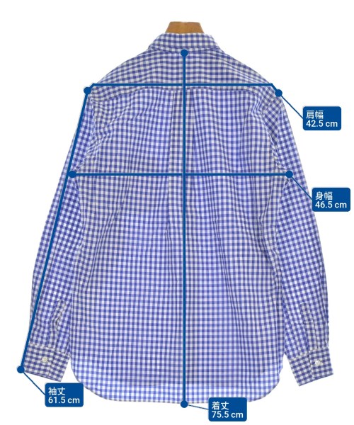 COMME des GARCONS SHIRT（コムデギャルソンシャツ）カジュアルシャツ 青 サイズ:L メンズ/2200624613046