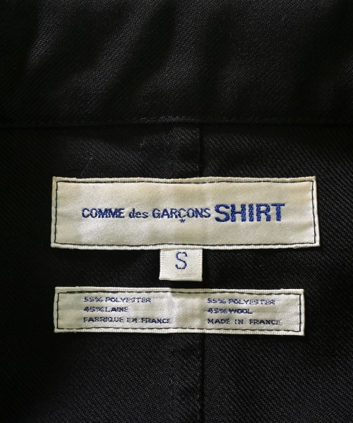 COMME des GARCONS SHIRT（コムデギャルソンシャツ）テーラードジャケット 黒 サイズ:S メンズ/2200624675051