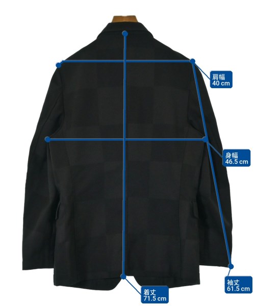 COMME des GARCONS SHIRT（コムデギャルソンシャツ）テーラードジャケット 黒 サイズ:S メンズ/2200624675051