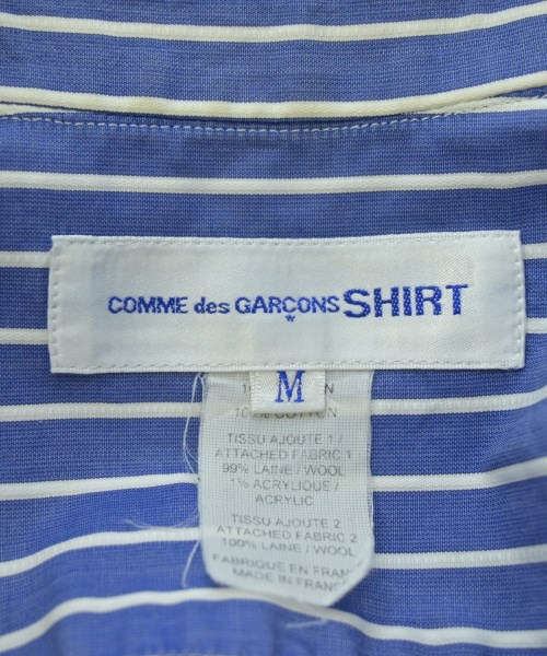 COMME des GARCONS SHIRT（コムデギャルソンシャツ）カジュアルシャツ 青 サイズ:M メンズ/2200625502035