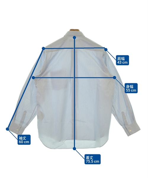 COMME des GARCONS SHIRT（コムデギャルソンシャツ）カジュアルシャツ 青 サイズ:S メンズ/2200626213084
