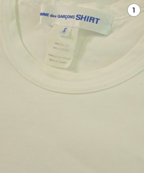COMME des GARCONS SHIRT（コムデギャルソンシャツ）Tシャツ・カットソー 白 サイズ:S メンズ/2200625218042