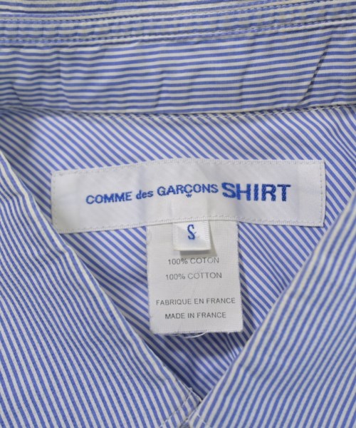 COMME des GARCONS SHIRT（コムデギャルソンシャツ）カジュアルシャツ 青 サイズ:S メンズ/2200629537019