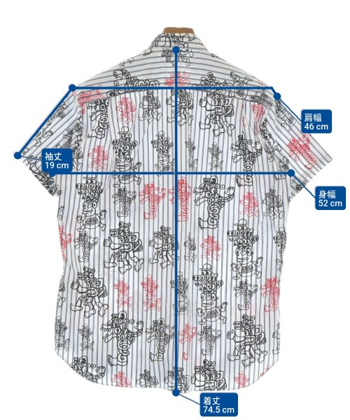 COMME des GARCONS SHIRT（コムデギャルソンシャツ）カジュアルシャツ 白 サイズ:S メンズ/2200624988403