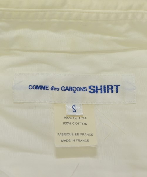 COMME des GARCONS SHIRT（コムデギャルソンシャツ）カジュアルシャツ 白 サイズ:S メンズ/2200624988588