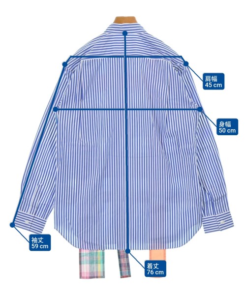 COMME des GARCONS SHIRT（コムデギャルソンシャツ）カジュアルシャツ 青 サイズ:S メンズ/2200609888070