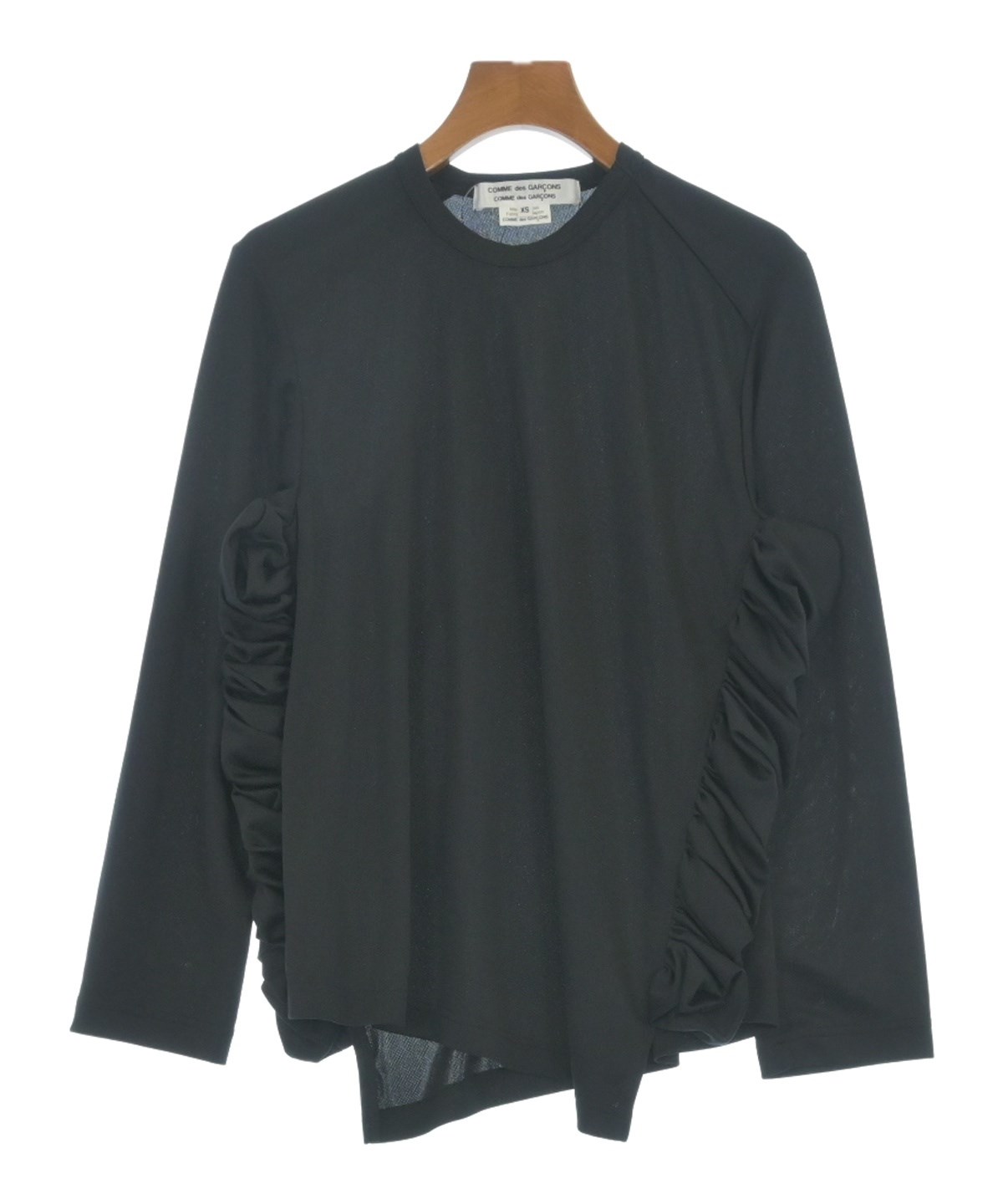 美品✨コムデギャルソン 変形長袖カットソー トップス レディース 黒 XS COMME des GARCONS COMME des GARCONS（コムデギャルソン