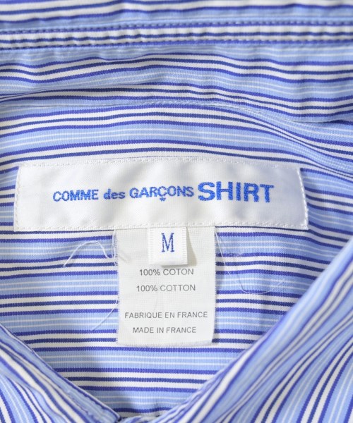 COMME des GARCONS SHIRT（コムデギャルソンシャツ）カジュアルシャツ 青 サイズ:M メンズ/2200611220011