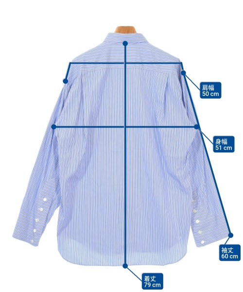 COMME des GARCONS SHIRT（コムデギャルソンシャツ）カジュアルシャツ 青 サイズ:M メンズ/2200611220011