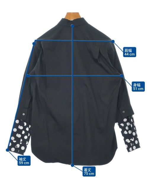 COMME des GARCONS SHIRT（コムデギャルソンシャツ）カジュアルシャツ 黒 サイズ:S メンズ/2200582219021