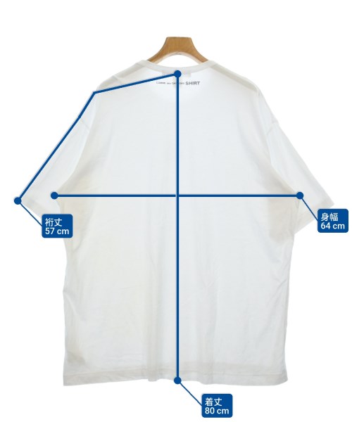 COMME des GARCONS SHIRT（コムデギャルソンシャツ）Tシャツ・カットソー 白 サイズ:XL メンズ/2200611722027
