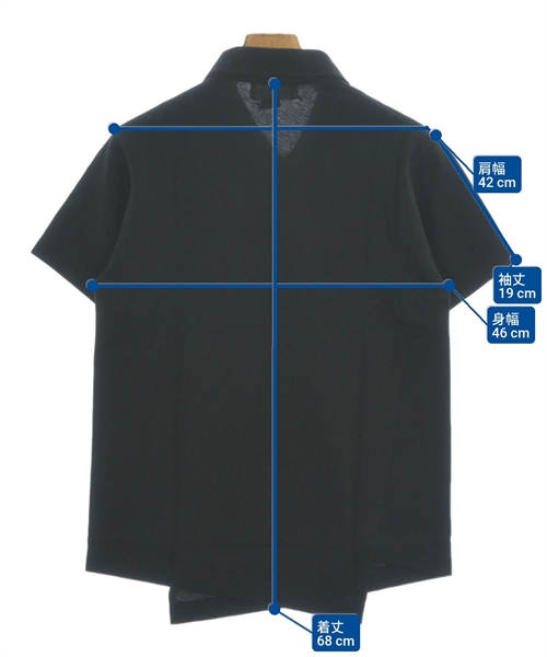 COMME des GARCONS SHIRT（コムデギャルソンシャツ）ポロシャツ 黒 サイズ:M メンズ/2200612905191