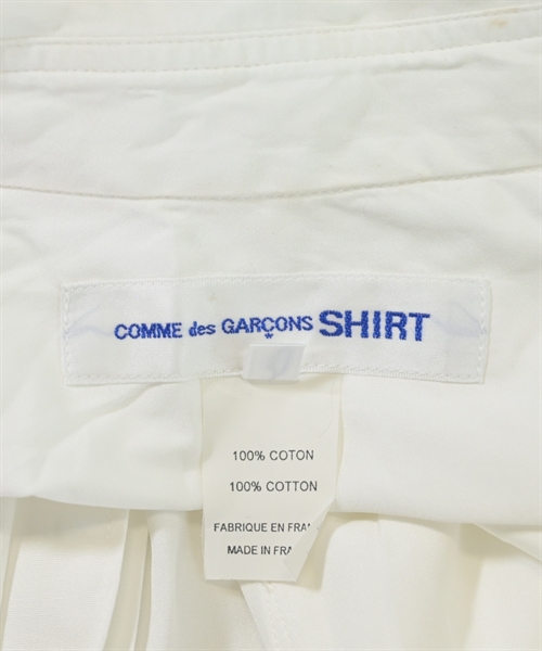 COMME des GARCONS SHIRT（コムデギャルソンシャツ）カジュアルシャツ 白 サイズ:S メンズ/2200613229050