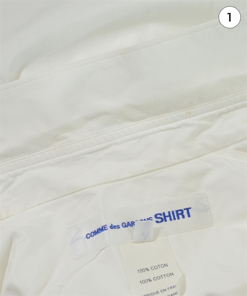 COMME des GARCONS SHIRT（コムデギャルソンシャツ）カジュアルシャツ 白 サイズ:S メンズ/2200613229050