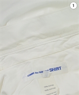 COMME des GARCONS SHIRT（コムデギャルソンシャツ）カジュアルシャツ 白 サイズ:S メンズ/2200613229050