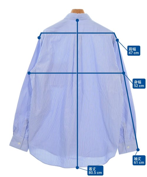 COMME des GARCONS SHIRT（コムデギャルソンシャツ）カジュアルシャツ 青 サイズ:M メンズ/2200613262033