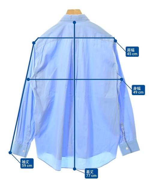 COMME des GARCONS SHIRT（コムデギャルソンシャツ）カジュアルシャツ 青 サイズ:S メンズ/2200612989139