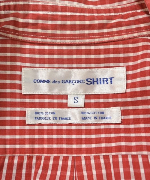 COMME des GARCONS SHIRT（コムデギャルソンシャツ）カジュアルシャツ 赤 サイズ:S メンズ/2200615904023