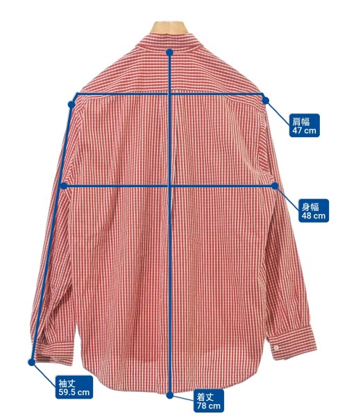 COMME des GARCONS SHIRT（コムデギャルソンシャツ）カジュアルシャツ 赤 サイズ:S メンズ/2200615904023