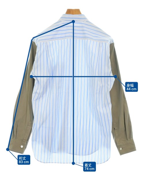 COMME des GARCONS SHIRT（コムデギャルソンシャツ）カジュアルシャツ 青 サイズ:XS メンズ/2200614794113