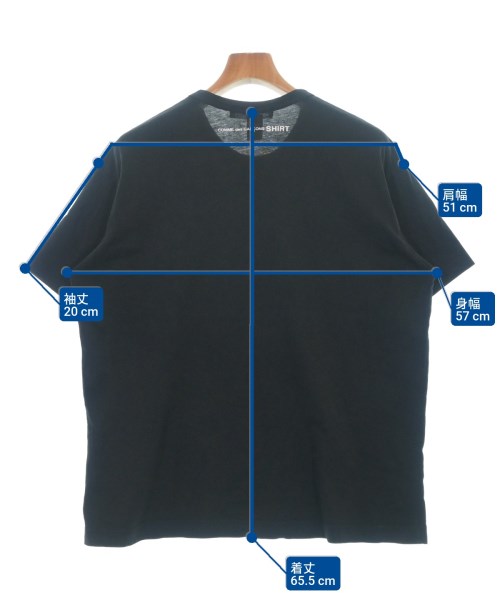 COMME des GARCONS SHIRT（コムデギャルソンシャツ）Tシャツ・カットソー 黒 サイズ:XS メンズ/2200616407066
