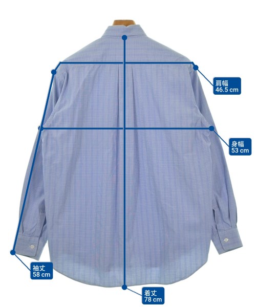 COMME des GARCONS SHIRT（コムデギャルソンシャツ）カジュアルシャツ 青 サイズ:S メンズ/2200619771027