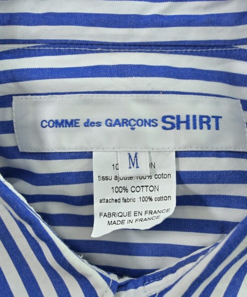 COMME des GARCONS SHIRT（コムデギャルソンシャツ）カジュアルシャツ 青 サイズ:M メンズ/2200621048025