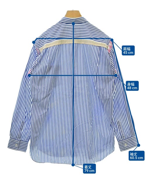 COMME des GARCONS SHIRT（コムデギャルソンシャツ）カジュアルシャツ 青 サイズ:M メンズ/2200621048025