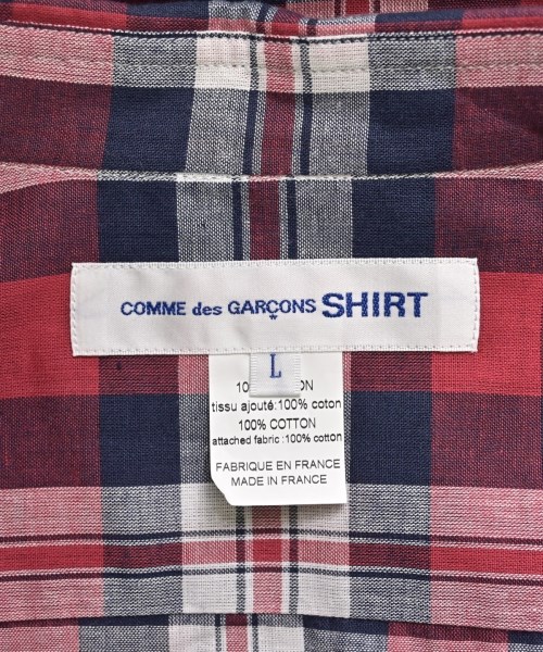 COMME des GARCONS SHIRT（コムデギャルソンシャツ）カジュアルシャツ 赤 サイズ:L メンズ/2200597282041