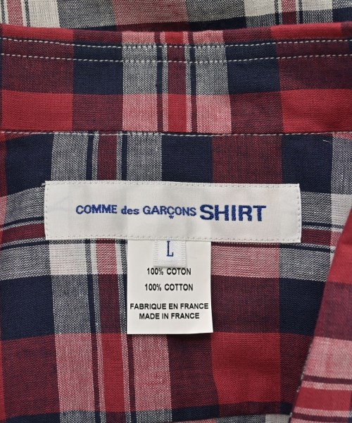 COMME des GARCONS SHIRT（コムデギャルソンシャツ）カジュアルシャツ 赤 サイズ:L メンズ/2200600951056