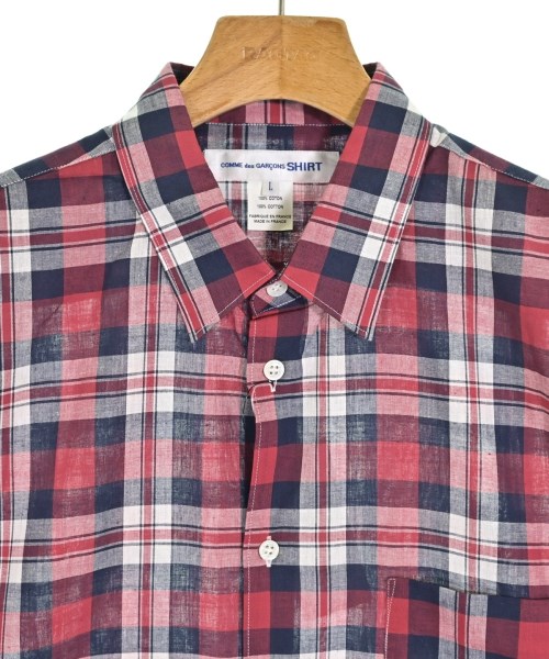 COMME des GARCONS SHIRT（コムデギャルソンシャツ）カジュアルシャツ 赤 サイズ:L メンズ/2200600951056