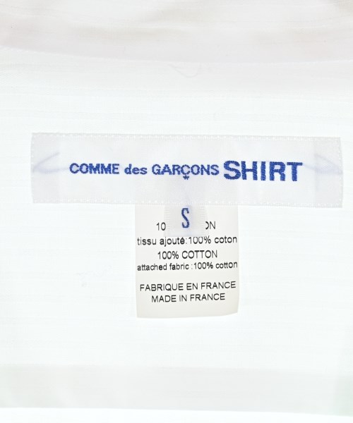 COMME des GARCONS SHIRT（コムデギャルソンシャツ）カジュアルシャツ 白 サイズ:S メンズ/2200601418039