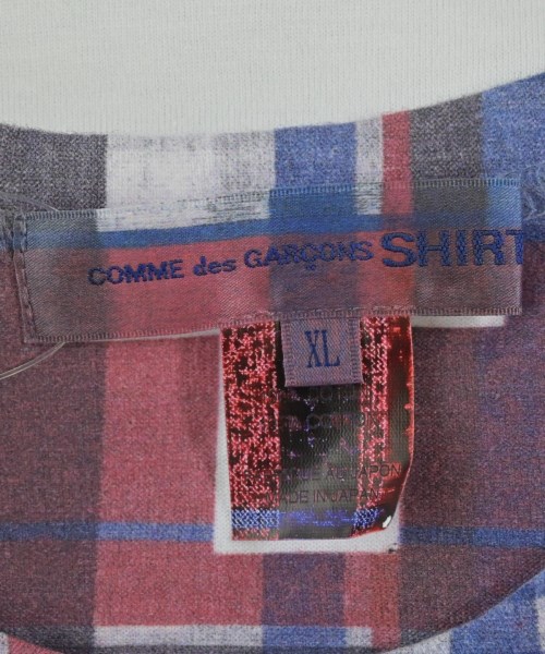 COMME des GARCONS SHIRT（コムデギャルソンシャツ）Tシャツ・カットソー 赤 サイズ:XL メンズ/2200601418152